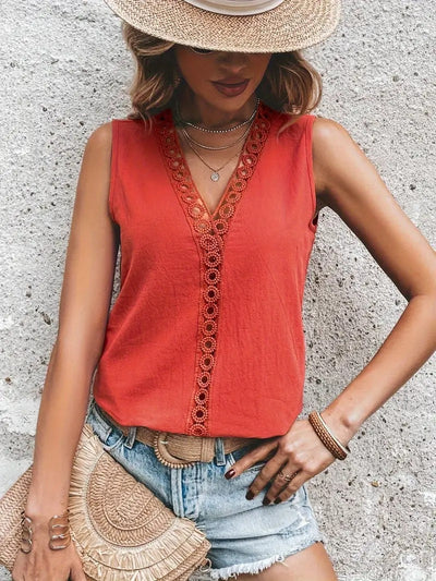 Chemise Sans Manches Élégante