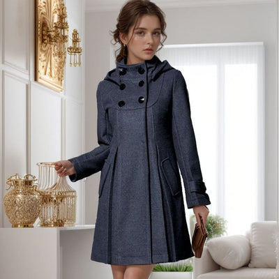 ALICE | Veste robe châle à capuche
