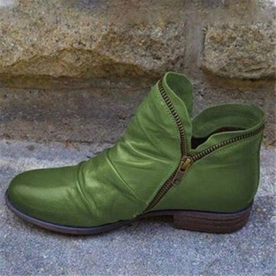 VICTORIA | bottes zippées en cuir