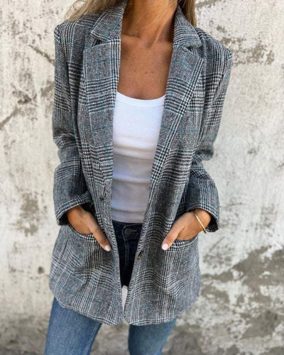 EIRA - BLAZER À CARREAUX INTEMPOREL