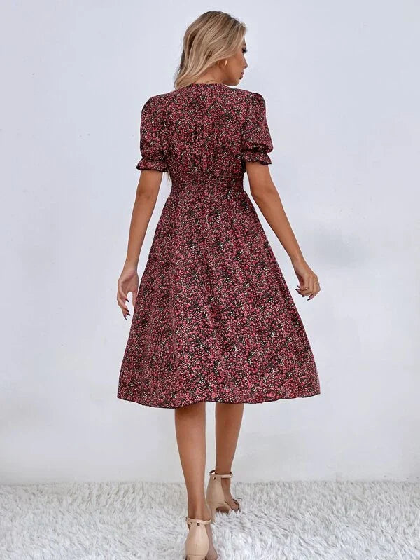 Emanuelle | Robe Fleurie Pour Femme | Mini