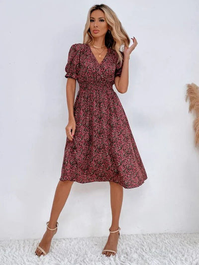 Emanuelle | Robe Fleurie Pour Femme | Mini
