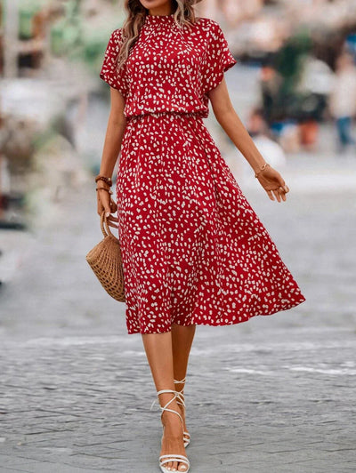 Ellie | Robe À Manches Courtes Pour Femmes | Midi