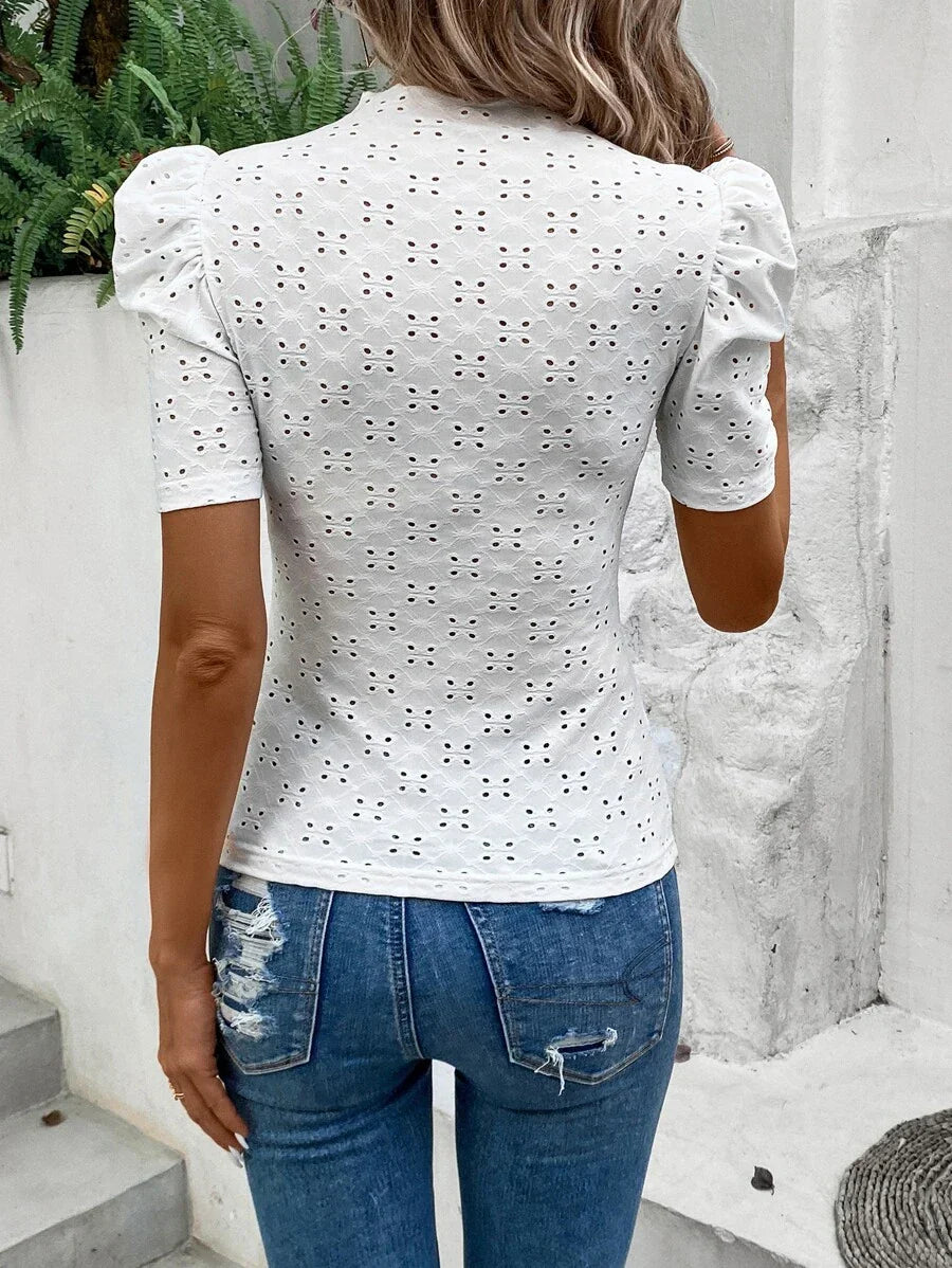 Daiana | Top Manches Bouffantes Pour Femme | Chic