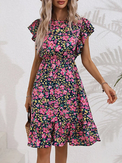 Claire | Robe Fleurs Pour Femme | Mini