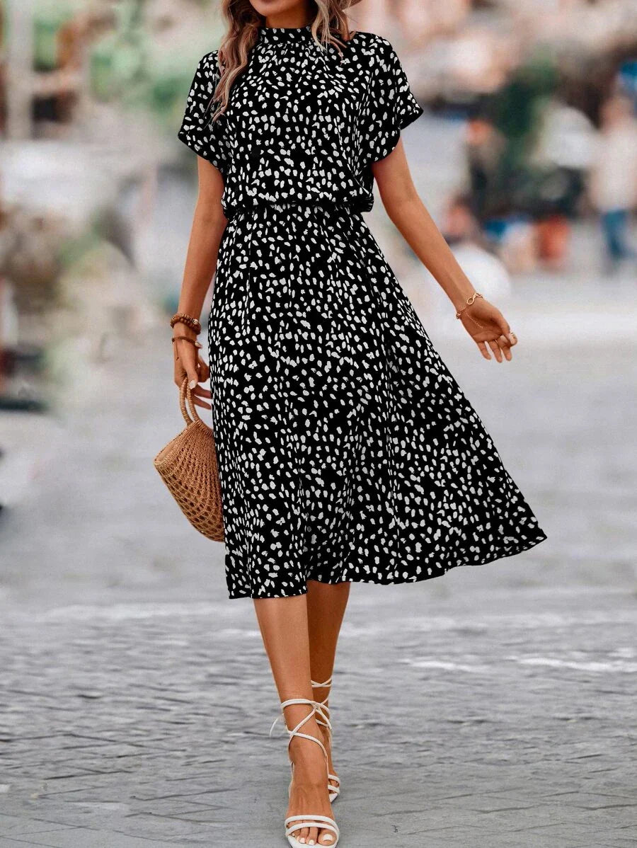 Ellie | Robe À Manches Courtes Pour Femmes | Midi
