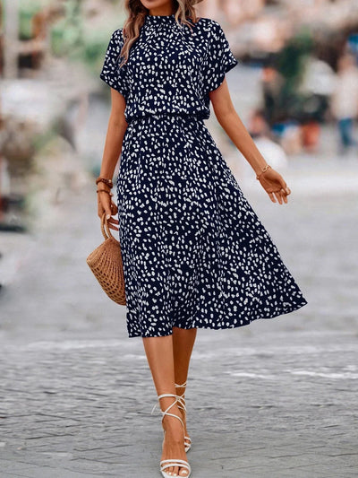 Ellie | Robe À Manches Courtes Pour Femmes | Midi