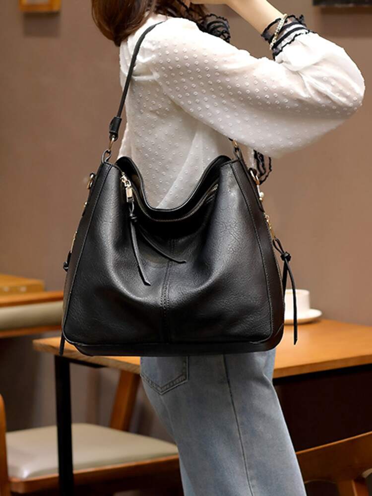 Jacky - Sac à bandoulière d'été en cuir, élégant et spacieux, pour femmes