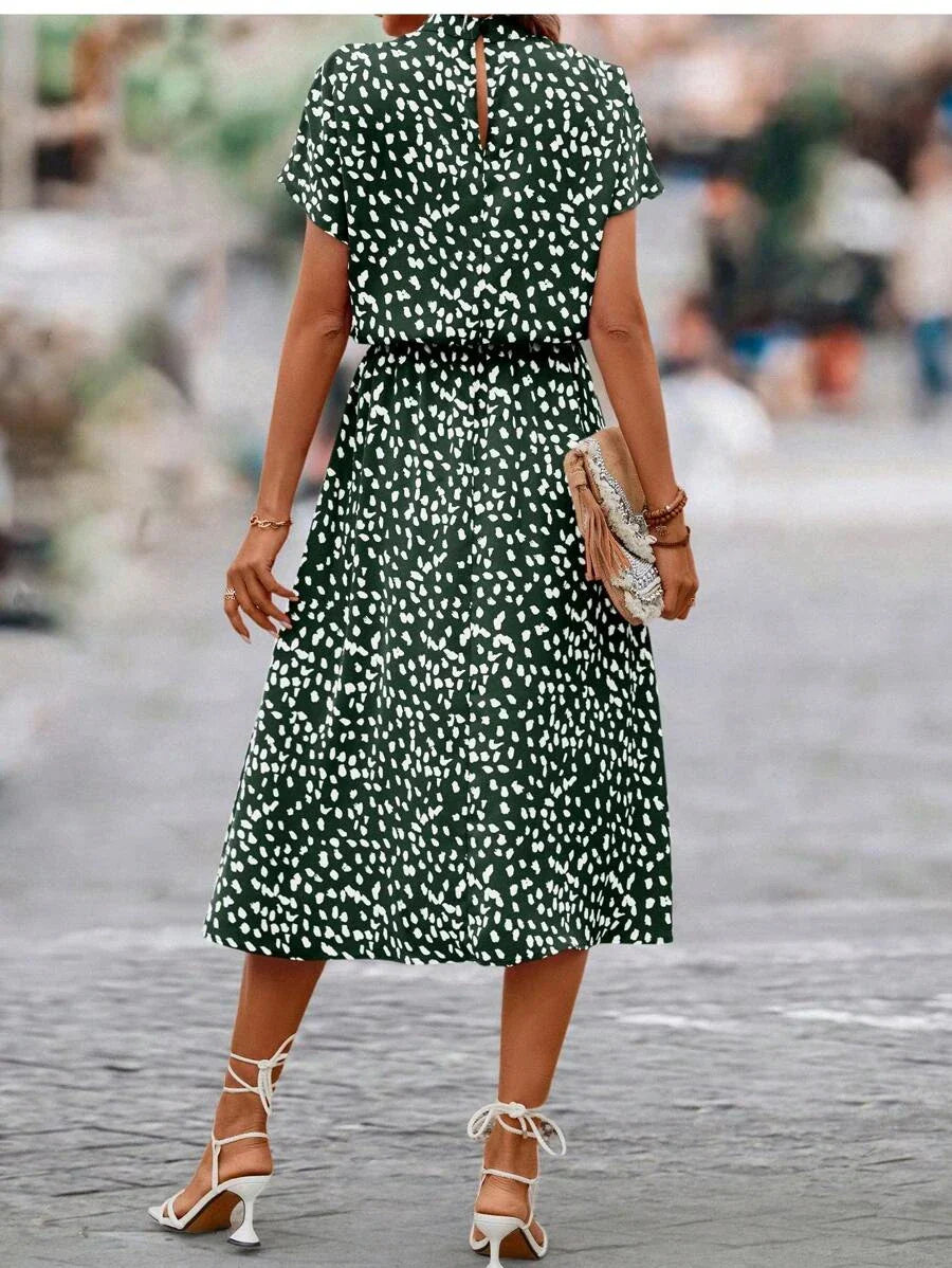 Ellie | Robe À Manches Courtes Pour Femmes | Midi