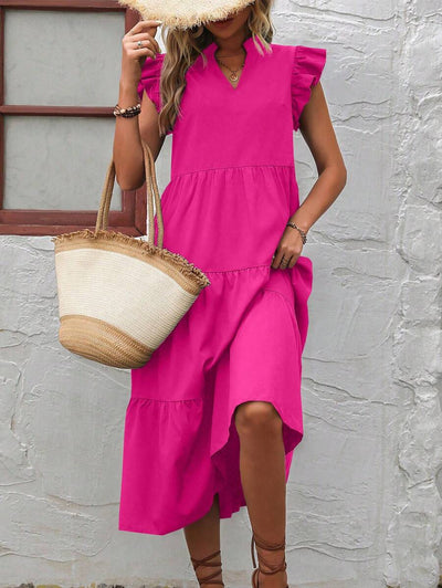 Fleur | Robe Simple Pour Femme | Midi