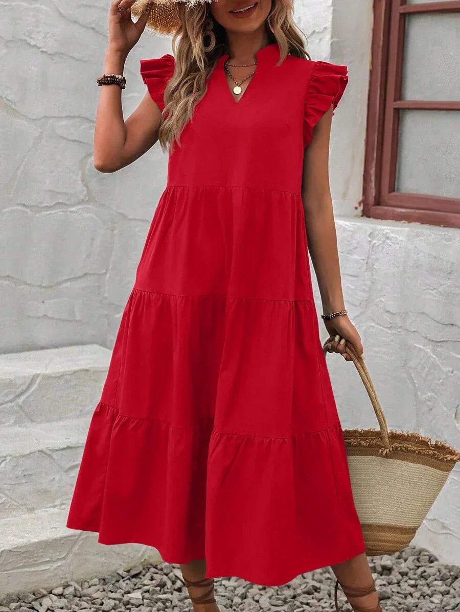 Fleur | Robe Simple Pour Femme | Midi