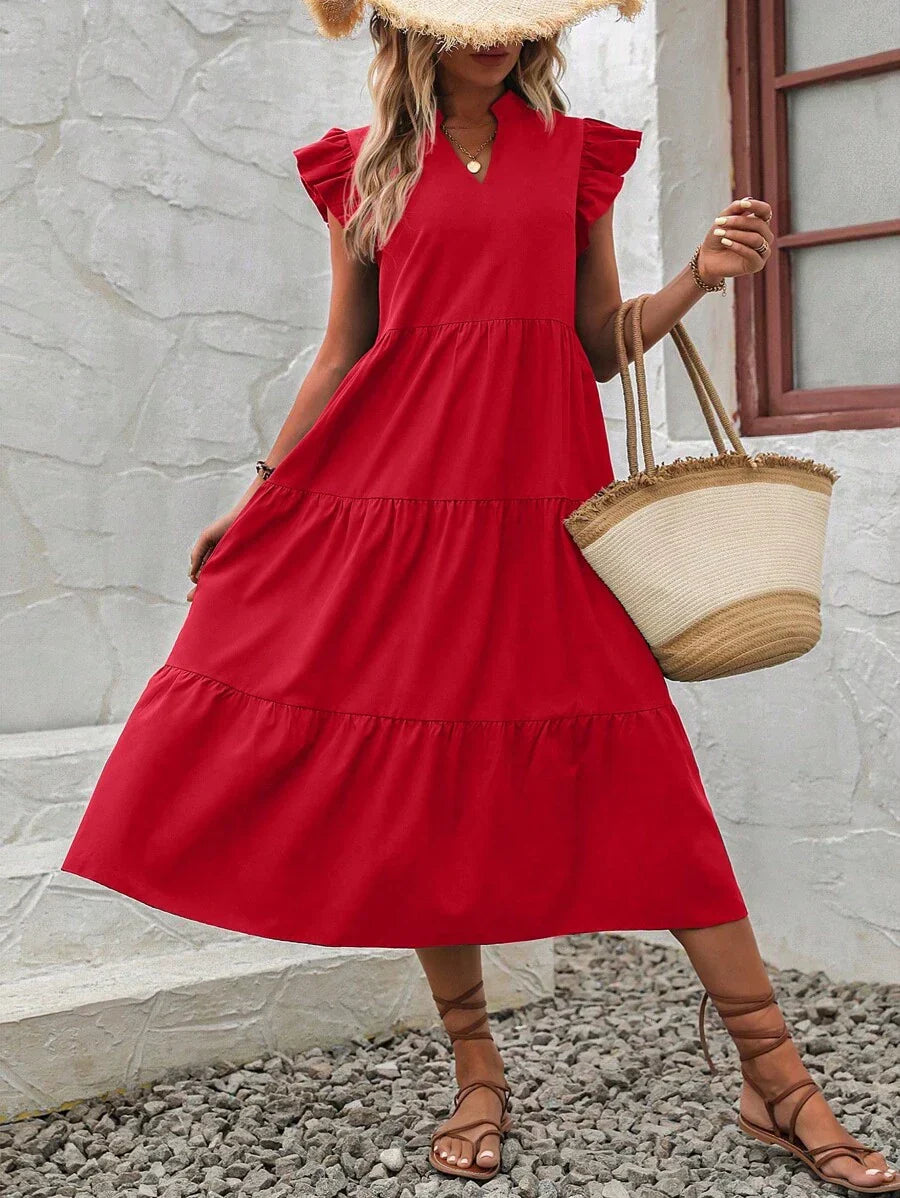 Fleur | Robe Simple Pour Femme | Midi