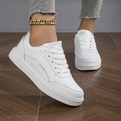 Amélie | Chaussure Blanche  Pour Femme | À Lacets