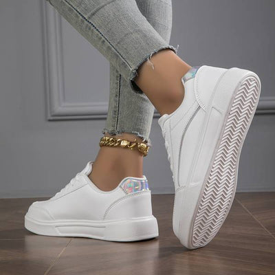 Amélie | Chaussure Blanche  Pour Femme | À Lacets