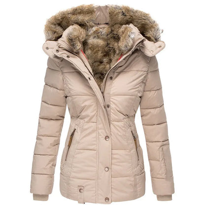 AUROA | Manteau d'hiver avec doublure en fausse fourrure