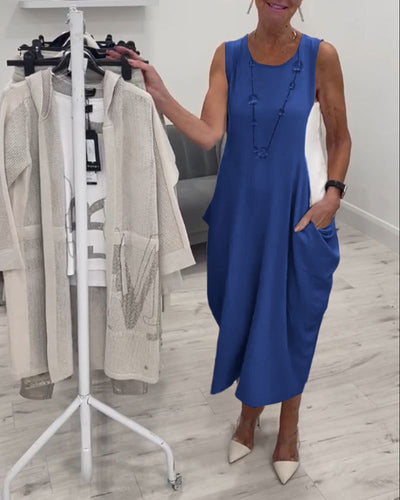 LELIE - ROBE SANS MANCHES ÉLÉGANTE ET TENDANCE