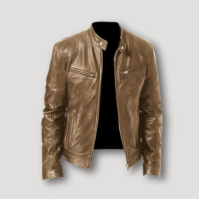 RINO | Veste en cuir décontractée