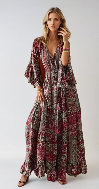 Reine - Robe Longue Confortable Pour Les Styles Décontractés