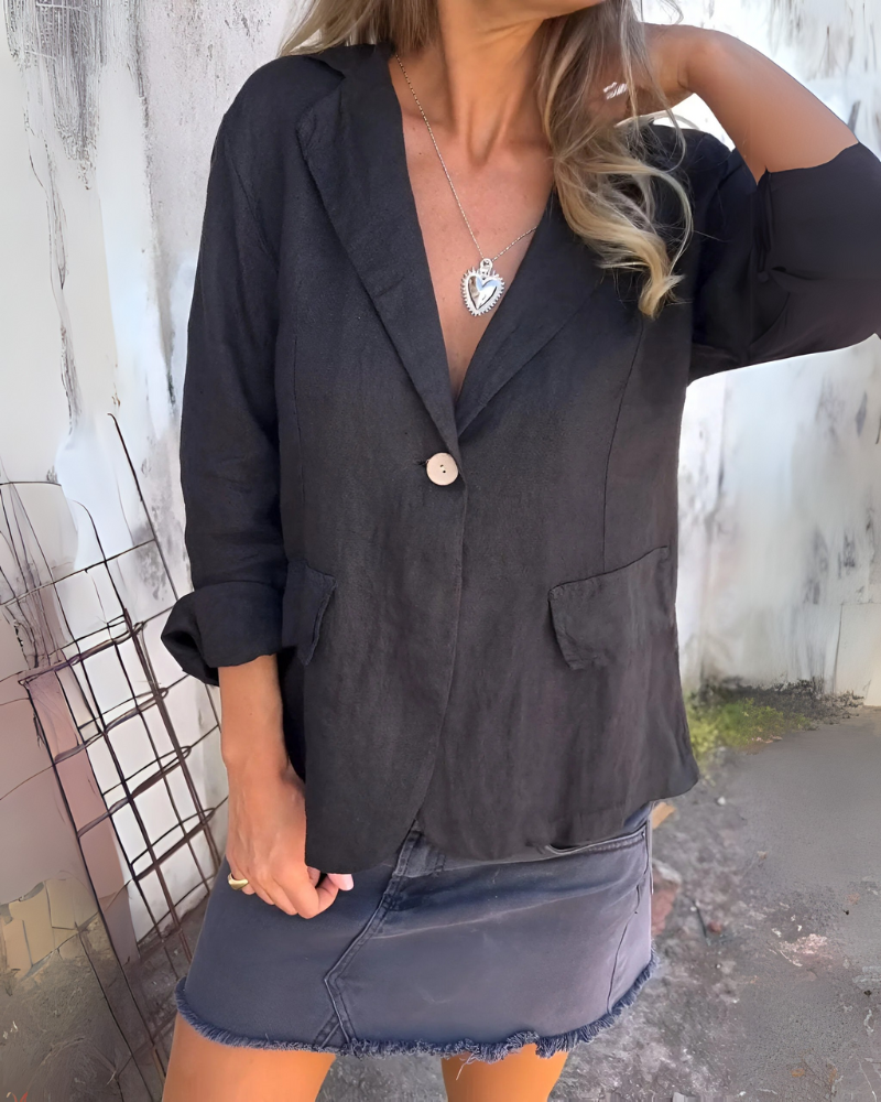 IZARI - BLAZER MINIMALISTE