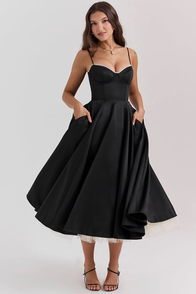 Robe Midi Élégante | Silhouette Féminine | Style Raffiné