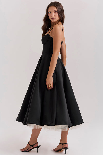 Robe Midi Élégante | Silhouette Féminine | Style Raffiné