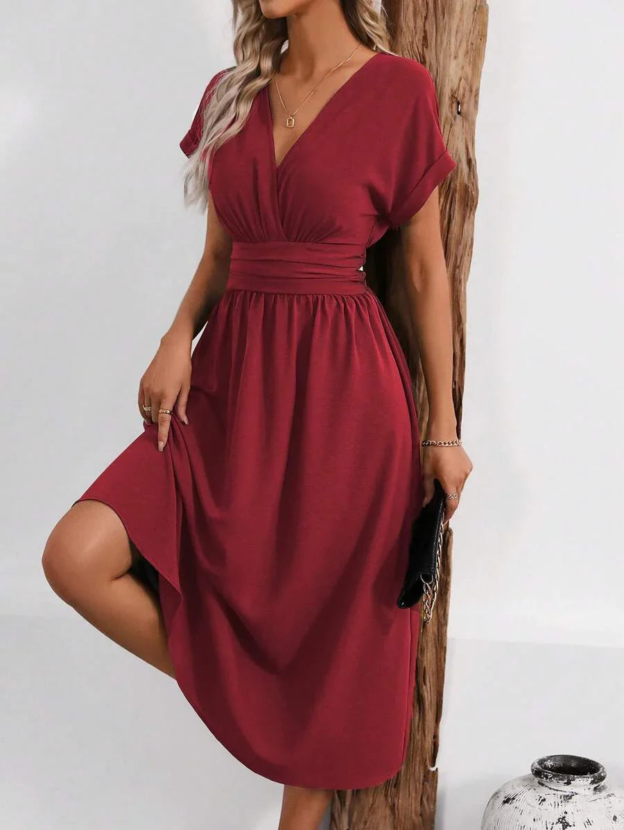 Brigette | Robe Simple Pour Femme | Midi