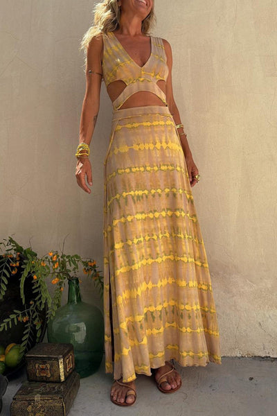 Dixie | Robe Maxi Chic avec Détails Découpés