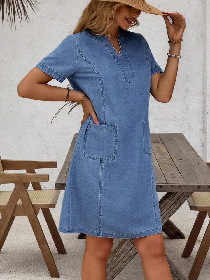 Amber™ | Robe Denim Douce