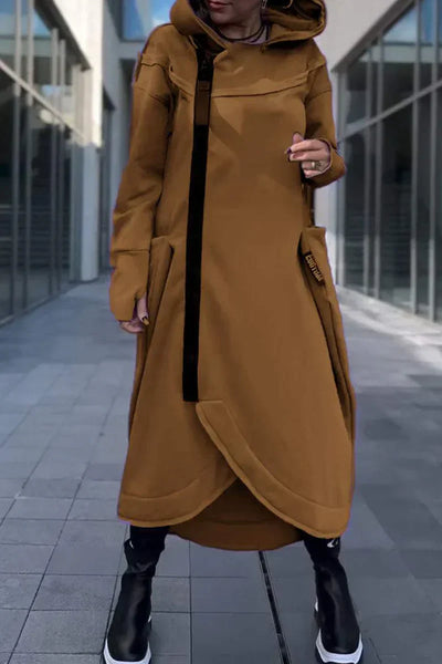 MANA™ | HOODIE LONG AVEC ZIP EN TISSUS LÉGERS ET RESPIRANTS