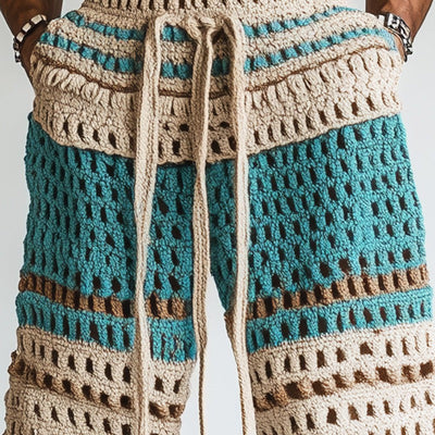 Short de plage tressé