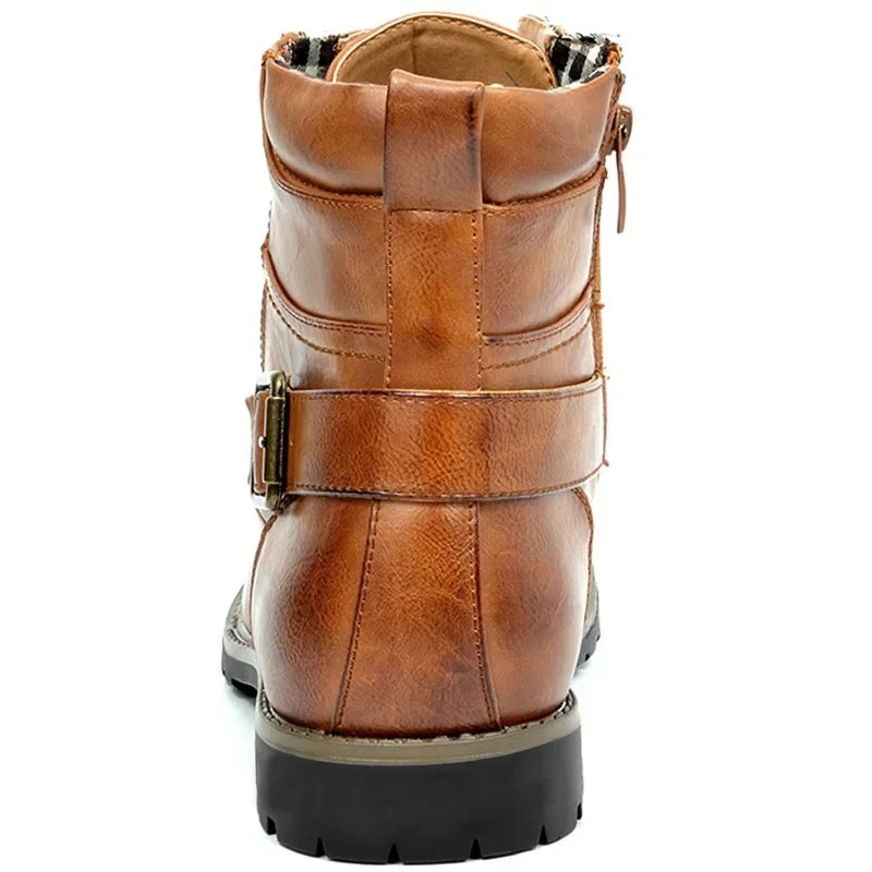 JOHN | Constable Bottes en cuir véritable