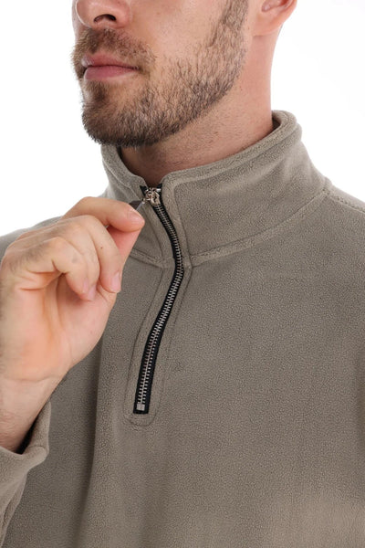 JOSUÉ | Pull polaire quart de zip