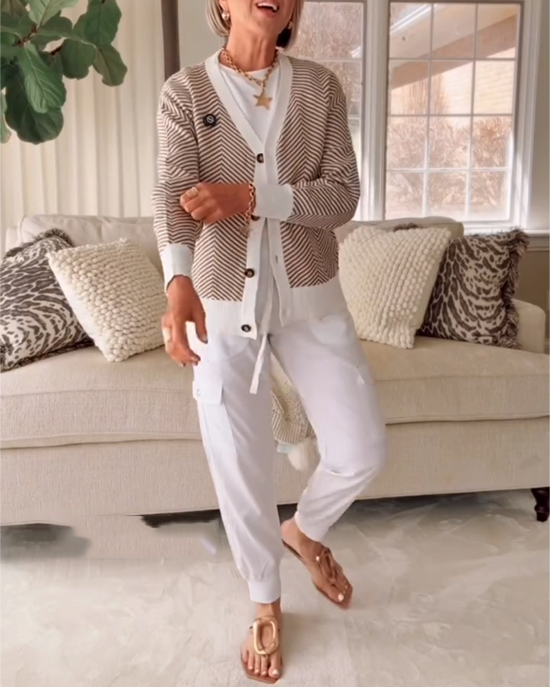 Pantalon Casual All-Match Taille Élastique