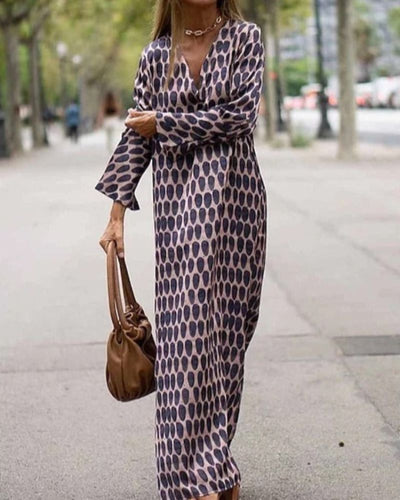 Chloe™ | Robe Longue Imprimée Coupe Décontractée