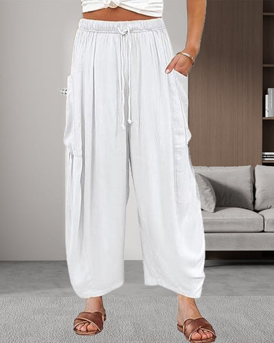Pantalon Droit Jambe Loose Décontracté