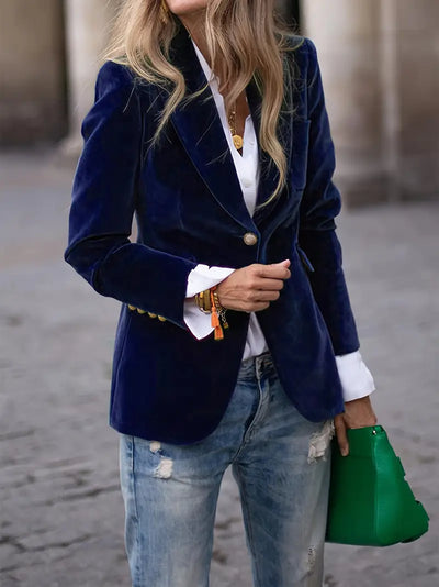 Bellini™ | Blazer en Velours Élégant