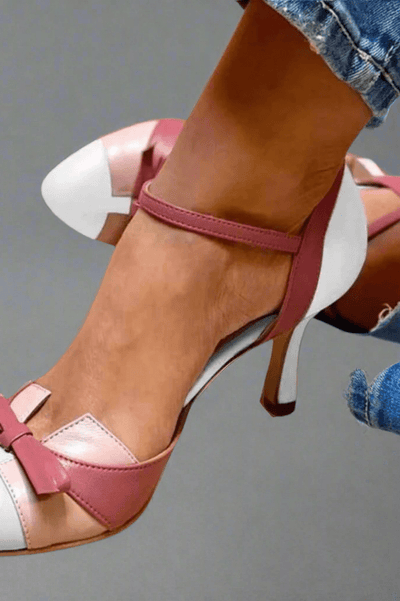 Bellarosa - Talons colorés avec nœud et bride