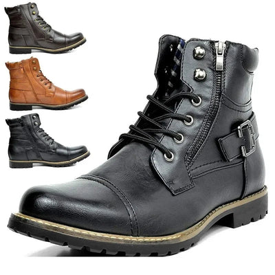 JOHN | Constable Bottes en cuir véritable