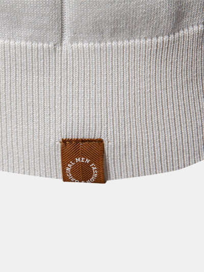 Polo en Maille à Fermeture Éclair avec Liseré Contrastant & Short Chino en Coton