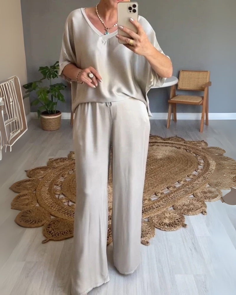 DALORES - ENSEMBLE 2 PIÈCES EN SATIN