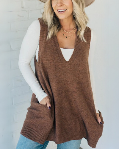 AROLA - GILET EN MAILLE DOUILLET