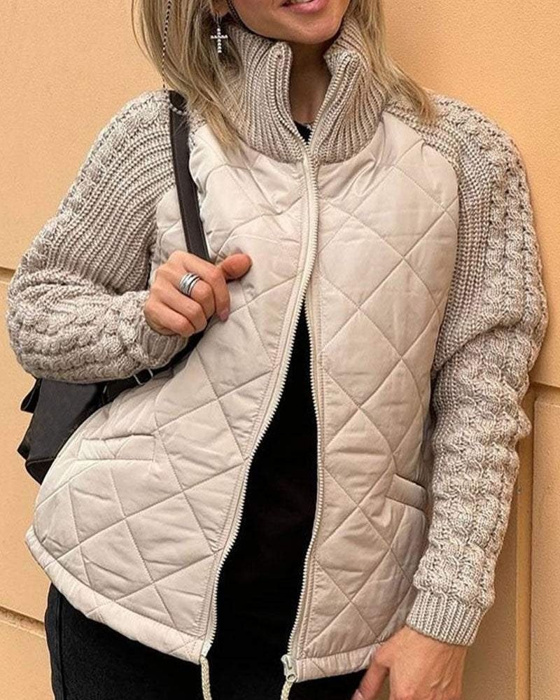BOILAR - Veste en tricot décontractée avec fermeture éclair