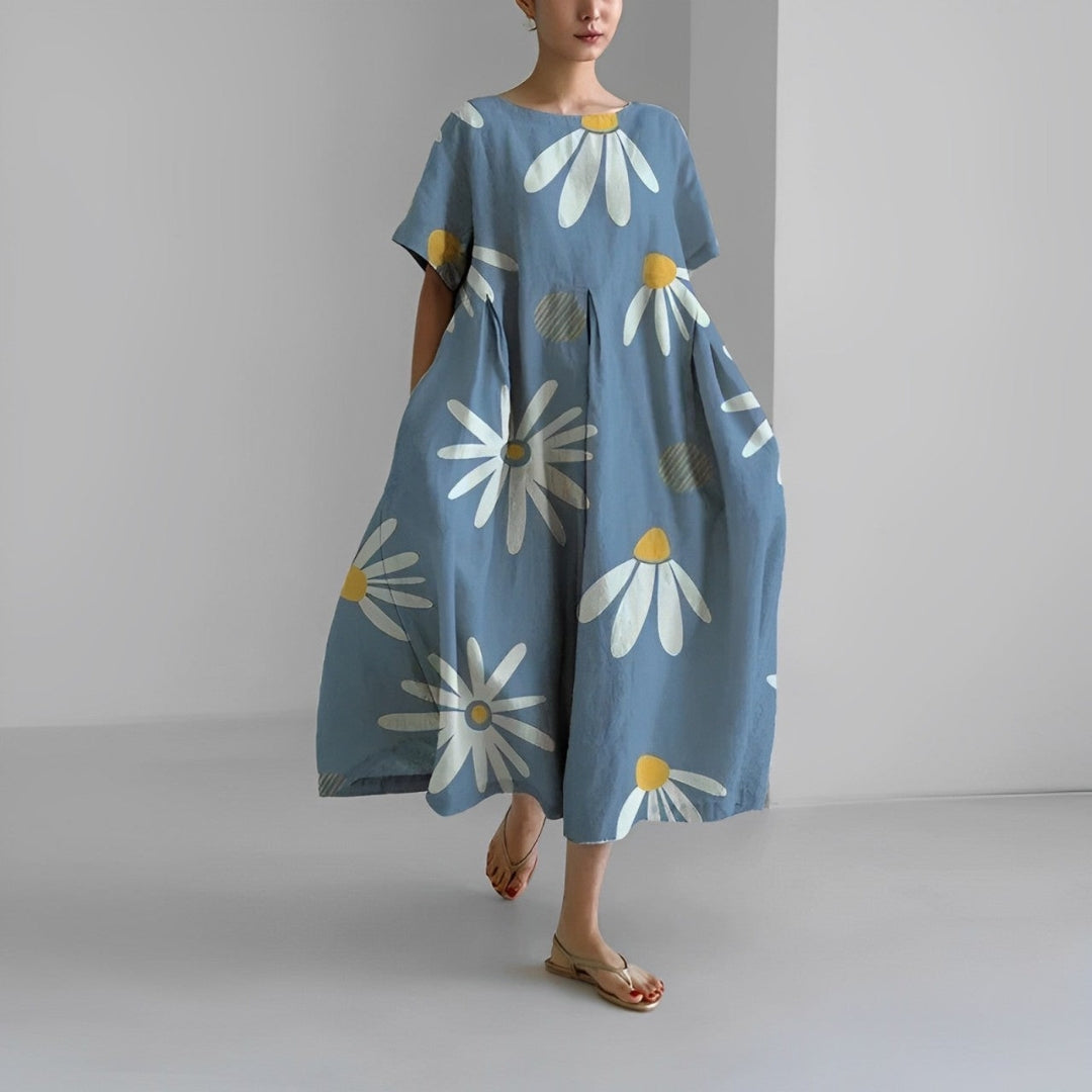 MAGNIFIQUE | Robe avec Flair Espagnol | Robe d'Été Élégante