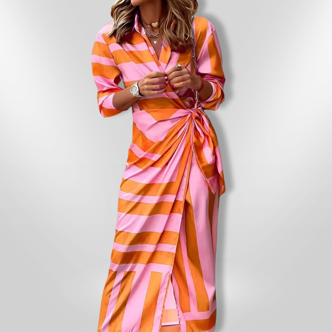 AMALIA | Robe imprimée enveloppante