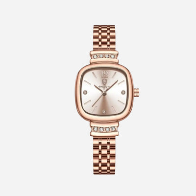 Livia™ | Montre Rétro Élégante avec Bracelet en Simili Cuir