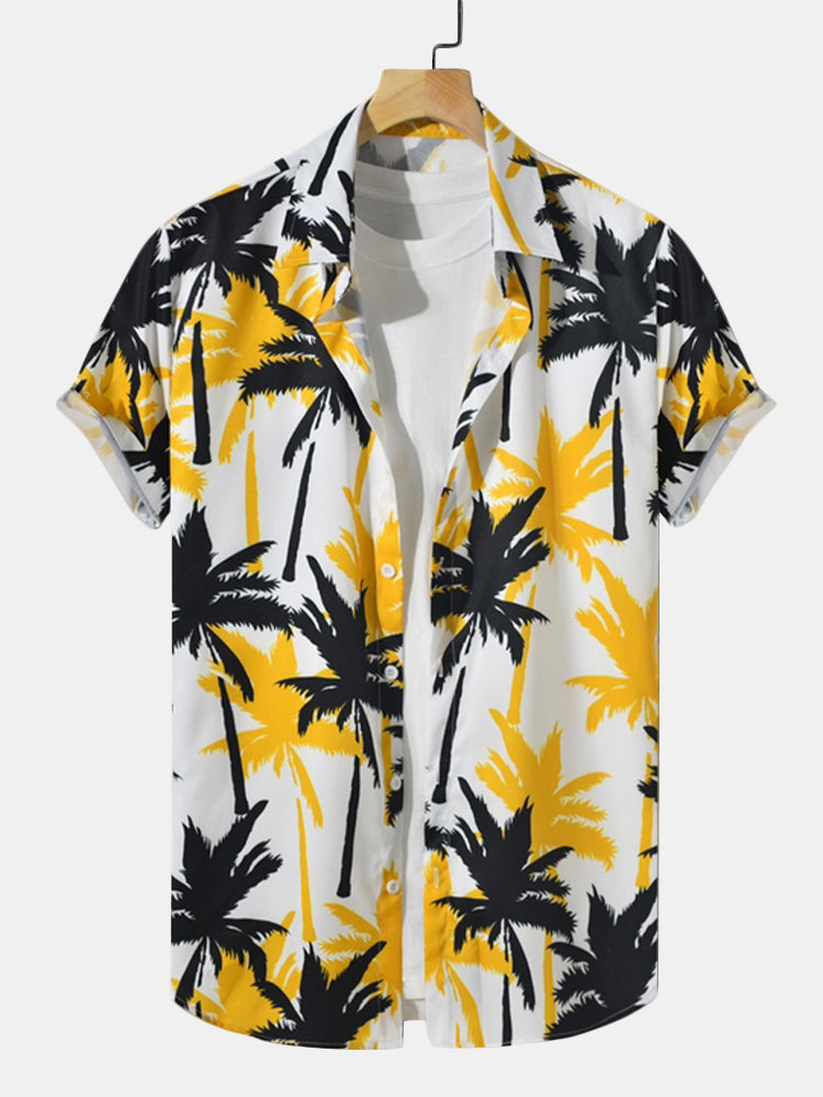 Ensemble Tropical : Chemise à Palmiers & Short de Bain