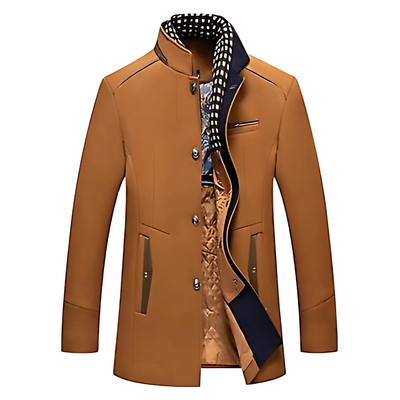 JESKO | Hommes Manteau Slim Fit Manteau à col châle