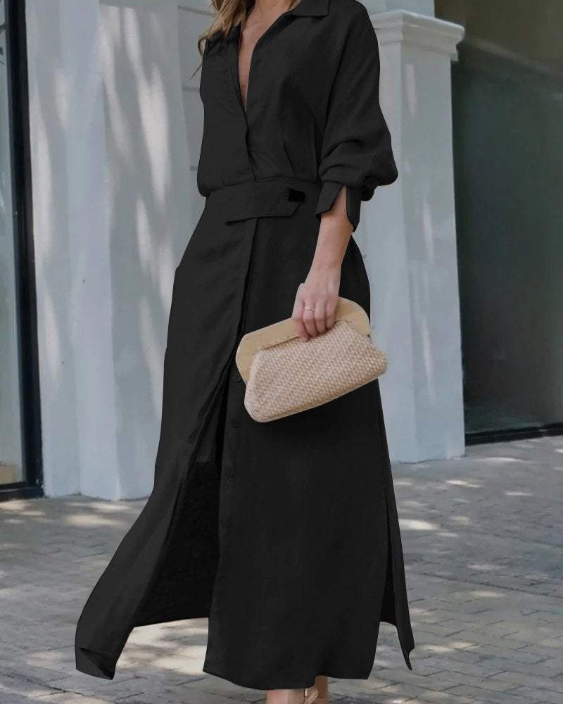 MELEIA – ROBE MAXI EN COTON ET LIN