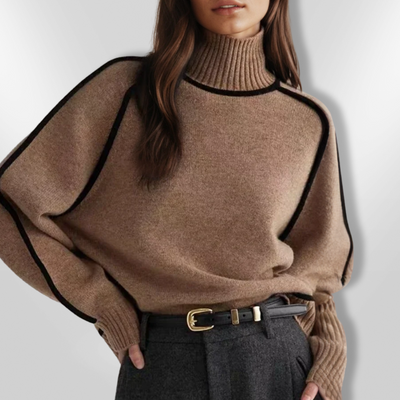 CLAIRE | Pull col roulé élégant