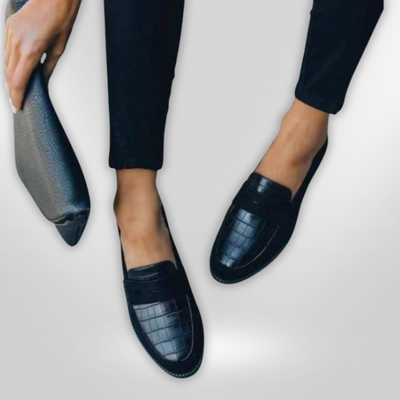 LINY | mocassins en crocodile